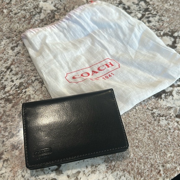 Coach compact leather wallet - Picture 2 of 10